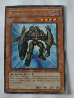 1x Yu-Gi-Oh Destiny Hero - Fear Monger DP05-EN009 - 1st Edition - light play - Image 1