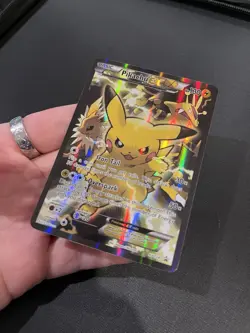 Pokemon Pikachu EX Full Art Promo XY124 Holo Black Star XY Card - Image 1