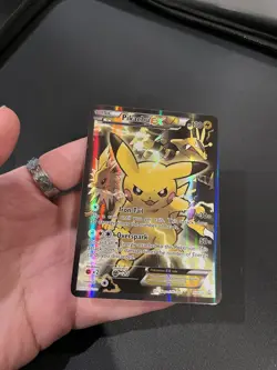 Pokemon Pikachu EX Full Art Promo XY124 Holo Black Star XY Card - Image 2