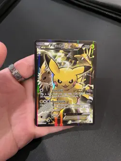 Pokemon Pikachu EX Full Art Promo XY124 Holo Black Star XY Card - Image 3