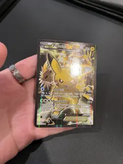 Pokemon Pikachu EX Full Art Promo XY124 Holo Black Star XY Card - Image 5