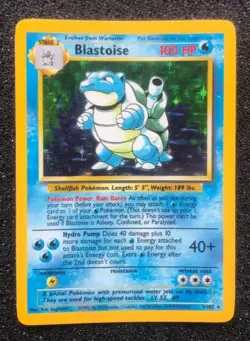 Blastoise Base Set Unlimited HOLO 2/102 Rare Pokemon Card NM WOTC - Image 1
