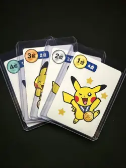 Pikachu 1st Place gold medal Pokemon Center Blue Team Karuta Japanese NM/M LOT - Image 1