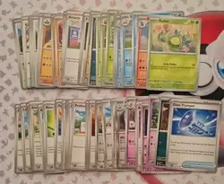 Pokemon Prismatic Evolutions 50 Card Bundle NO DUPES, Common And Uncommon Base - Image 1