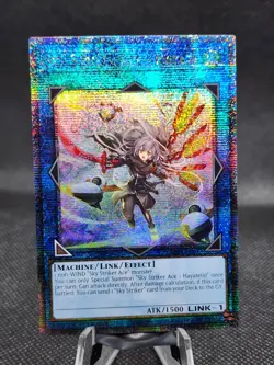 Yugioh! Sky Striker Ace - Hayate (New Art) - RA04-EN073 - Quarter Century Rare - Image 1
