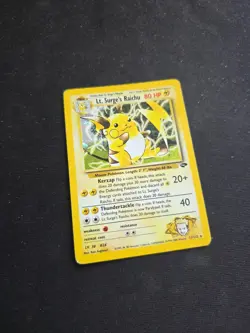 Pokemon Lt. Surge's Raichu 11/132 Gym Challenge - HOLO - Eng - Vintage - GOOD - Image 1