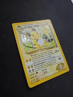 Pokemon Lt. Surge's Raichu 11/132 Gym Challenge - HOLO - Eng - Vintage - GOOD - Image 3