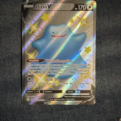 Pokemon Ditto V Shining Fates: Shiny Vault SV118/SV122 Shiny Holo Rare English - Image 1