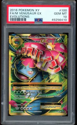 2016 Pokemon M Venusaur EX Evolutions Full Art XY #100 PSA 10 GEM MINT - Image 1