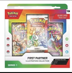 Pokemon TCG: First Partner Illustration Collection Series 1 Factory Sealed Box - Image 1