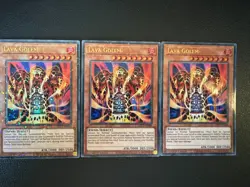Yugioh 3x Lava Golem HAC1-EN008 Duel Terminal Ultra Rare Near Mint NM - Image 1