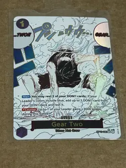 One Piece Gear Two (Alternate Art) OP11-080 A Fist of Divine Speed NM - Image 3