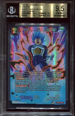Vegeta, Royal Evolution EB1-07 SR BGS 9.5 Dragon Ball Super Card - Image 1