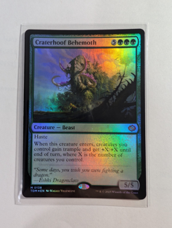 MTG Tarkir: Dragonstorm Craterhoof Behemoth Foil - Image 1