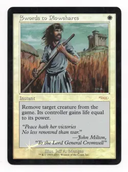 Swords to Plowshares - DCI Foil PROMO Edition - MTG Magic the Gathering CCG - Image 1