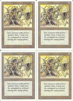 MTG: MEEKSTONE Revised "3rd" Edition Rare; played, Great condition x4 - Image 1