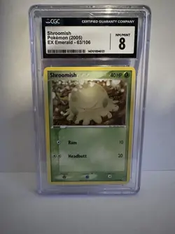 Shroomish 63/106 Emerald Regular CGC 8 Pokemon Graded - Image 1