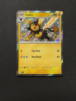 Pokemon TCG Luxio 136/091 Sv: Paldean Fates Shiny Rare Near Mint - Image 1