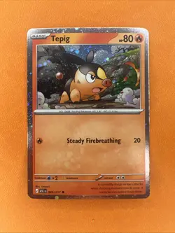 Tepig 029/217 Common ME: Ascended Heroes Pokemon Cosmos Holo NM - Image 1