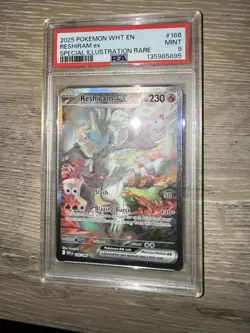 Pokemon White Flare Reshiram Ex #166 Special Illustration Rare PSA 9 - Image 1