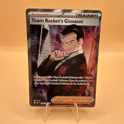 Pokemon TCG Team Rocket's Giovanni 225/182! NM Condition! - Image 1