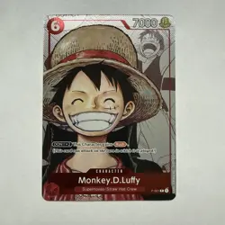 Monkey.D.Luffy Alternate Art Foil Promo P-001 One Piece - Image 1