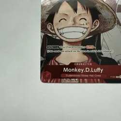 Monkey.D.Luffy Alternate Art Foil Promo P-001 One Piece - Image 5