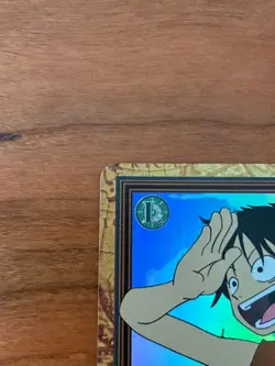 1999 One Piece Carddass Hyper Battle Monkey D Luffy Bandai C01 Vintage - Image 2