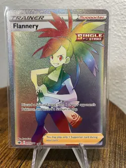Pokemon TCG: Chilling Reign Flannery 215/198 Rainbow Full Art Secret Rare - LP - Image 1