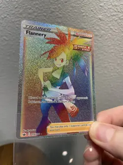 Pokemon TCG: Chilling Reign Flannery 215/198 Rainbow Full Art Secret Rare - LP - Image 5