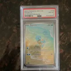 Pokemon Squirtle 170/165 Illustration Rare Holo Sv: Scarlet & Violet 151 PSA 8 - Image 1