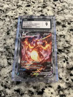 CGC 9 Pokemon TCG Charizard VMAX SWSH261 Promo Holo Ultra-Premium Collection - Image 1