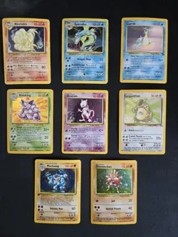 Pokemon Cards Base Set WOTC 8x Holo Bundle LP/MP - Image 1