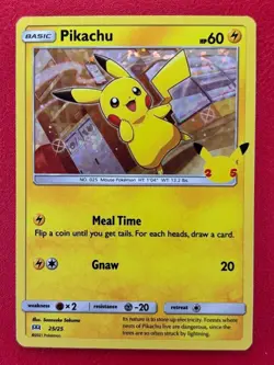 Pikachu - 25/25 - Holo , McDonald's 25th Anniversary - Pokemon Card - NM - Image 1
