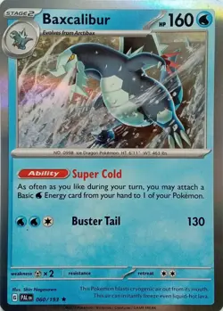 060/193 BAXCALIBUR | RARE HOLO | PALDEA EVOLVED POKEMON CARD - Image 1