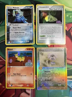 Ex Delta Species Stamped Set Era Mixed Reverse Holo 4 Pokemon Card Lot HP - Image 1