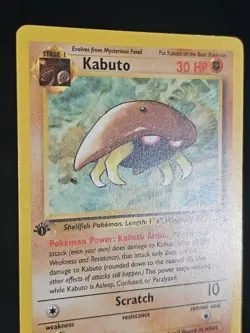 Kabuto Fossil 1st Edition 50/62 Common Card English LP/MP - Image 4
