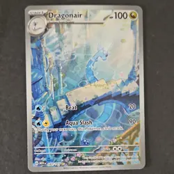Pokemon Dragonair Illustration Rare 181/165 Scarlet & Violet 151 Holo 100 HP Aq… - Image 1
