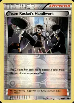 Pokemon Reverse Holo Team Rocket's Handiwork XY - Fates Collide 112/124 LP - Image 1
