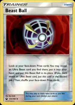 Pokemon Reverse Holo Beast Ball SM - Celestial Storm 125/168 LP - Image 1