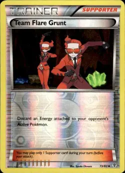 Pokemon Reverse Holo Team Flare Grunt Generations 73/83 LP - Image 1