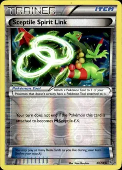 Pokemon Reverse Holo Sceptile Spirit Link XY - Ancient Origins 80/98 LP - Image 1
