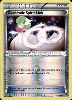 Pokemon Reverse Holo Gardevoir Spirit Link XY - Steam Siege 101/114 LP - Image 1