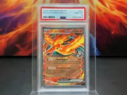 2025 POKEMON DRI EN DESTINED RIVALS #031 TEAM ROCKET'S MOLTRES EX PSA 10 🐦‍🔥 - Image 1