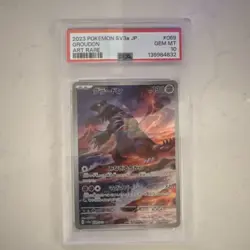 Pokemon Groudon 069/062 Sv3a Raging Surf Art Rare Holo Japanese PSA 10 - Image 1