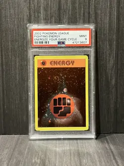 Fighting Energy PSA 9 Pokemon Energize Your Game Cycle Promo Holo Rare - Image 1