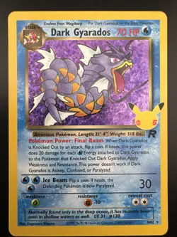 Dark Gyarados 8/82 Pokemon Celebrations: Classic Collection Holo NM - Image 3