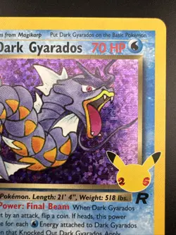 Dark Gyarados 8/82 Pokemon Celebrations: Classic Collection Holo NM - Image 5