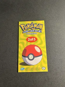 Pokemon TOPPS Series 1 - Complete JUMBO Boxtopper set 5/5 - EXC Tin topper 1999 - Image 5