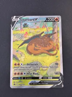 Pokemon Charizard V Full Art Promo Holo 220 HP SWSH260 Sword & Shield - Image 2